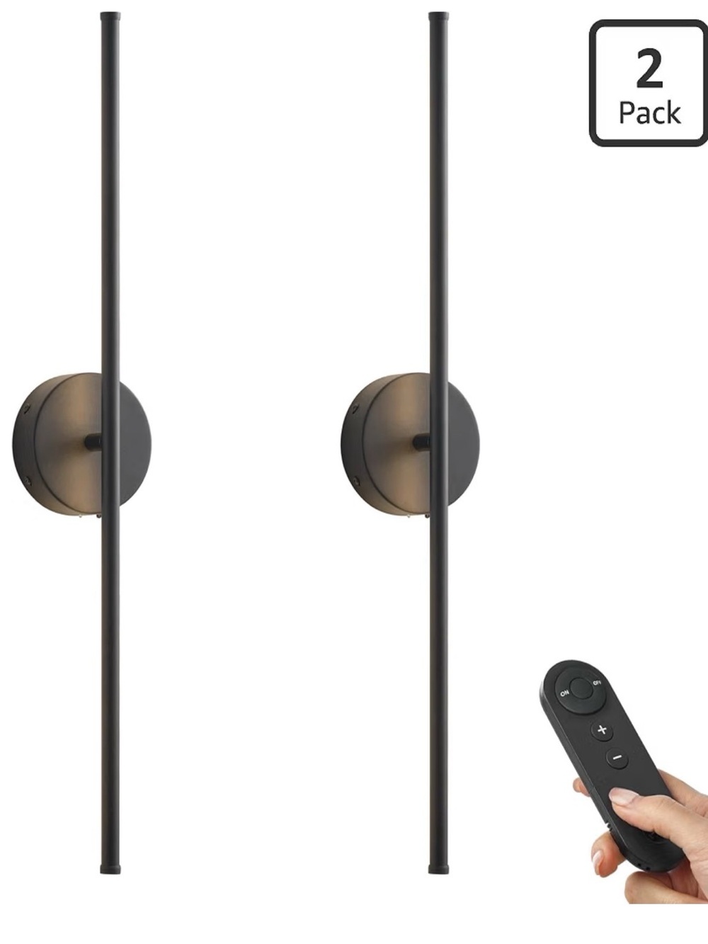 Battery operator, Wall sconses with remote